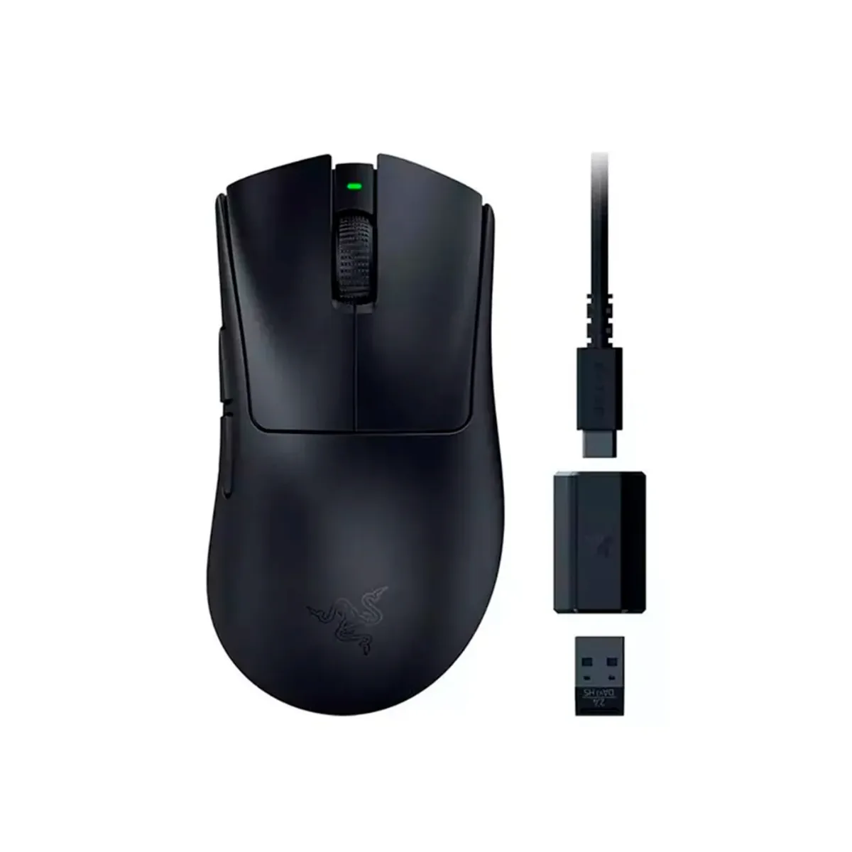 RAZER - Mouse Gamer Razer Deathadder V3 Hyperspeed 26k Hyperpolling 8khz Color Negro