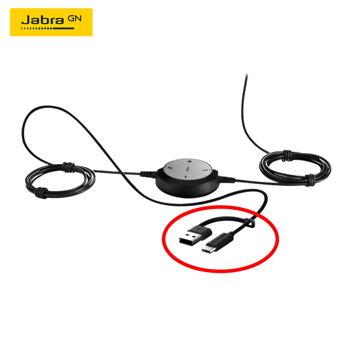 JABRA - Auriculares Jabra Evolve 20 Estéreo USB-C / USB-A MS Teams – Headset Profesional con Micrófono