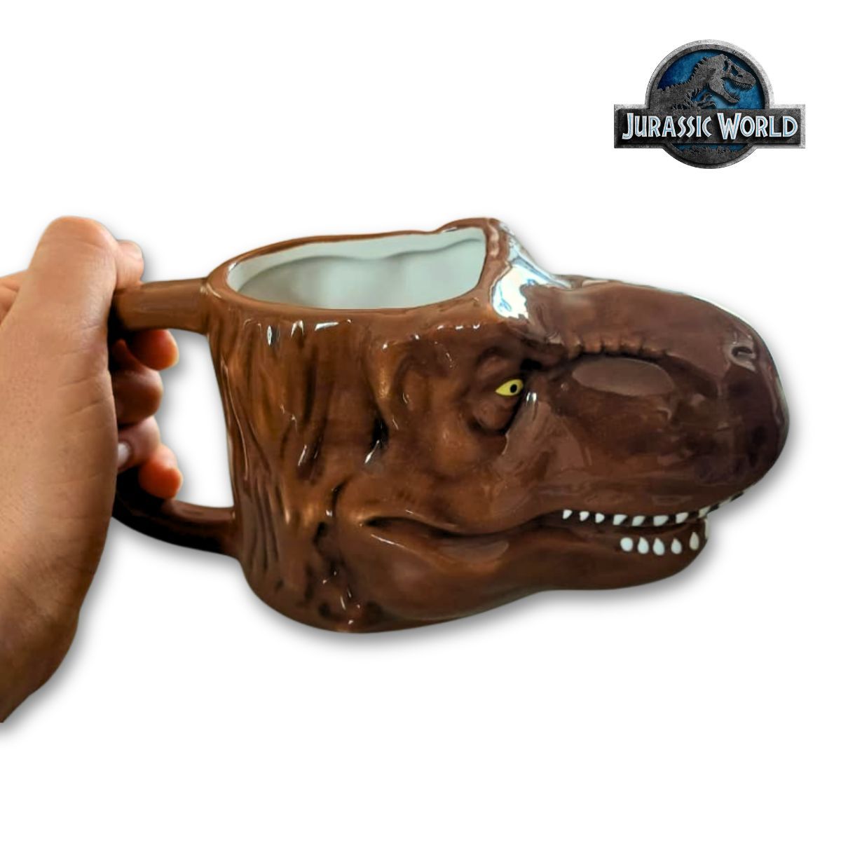 GENERICO - Taza Dinosaurio T- Rex 3D Cerámica 300ml