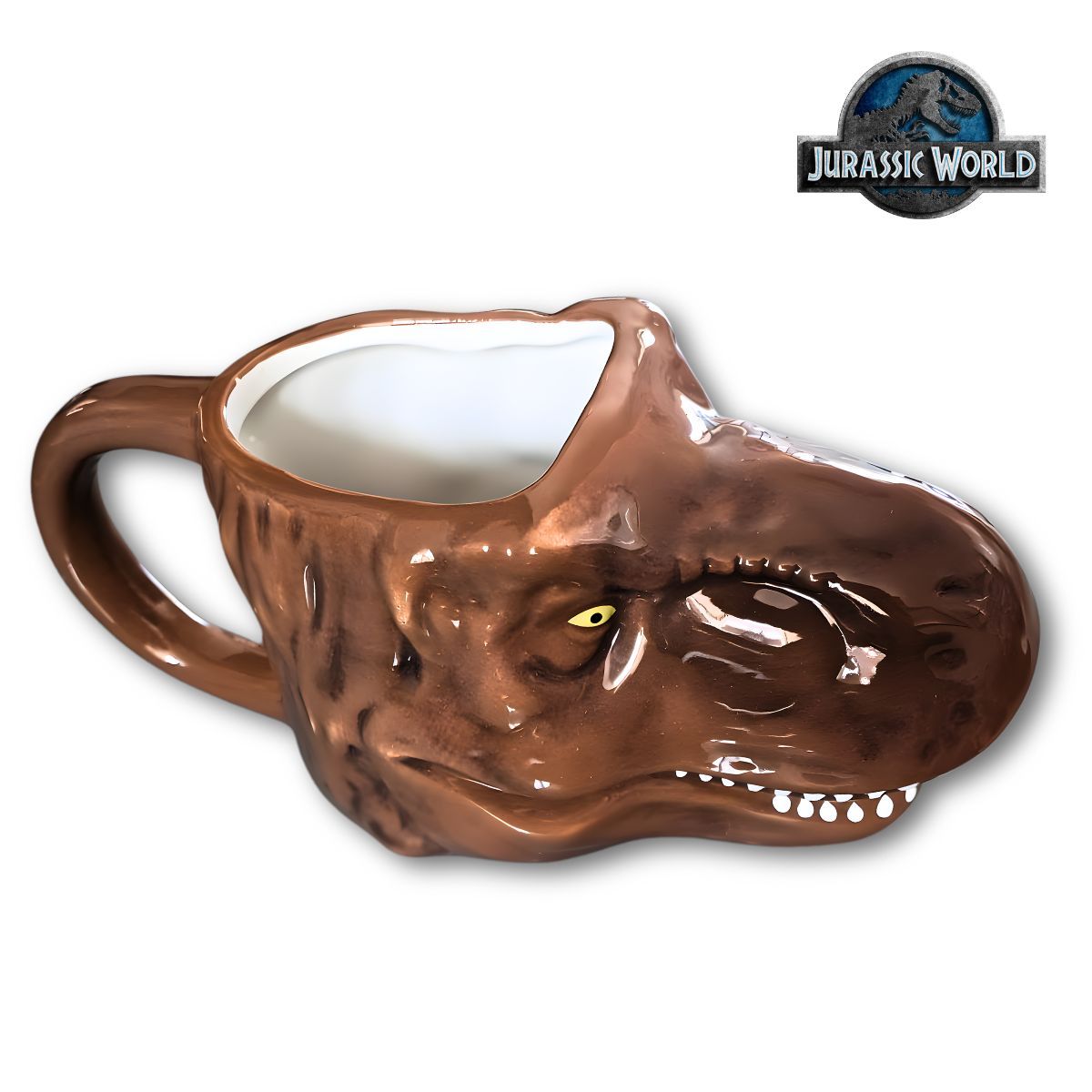 GENERICO - Taza Dinosaurio T- Rex 3D Cerámica 300ml