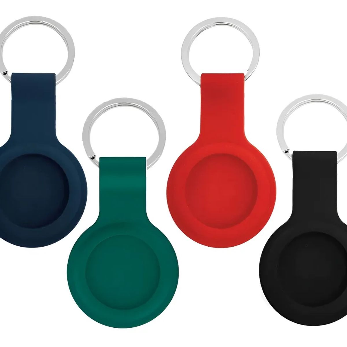 GENERICO - 04 Funda Case Llavero Para Apple Airtag 2 Y 1 De Silicona 2026