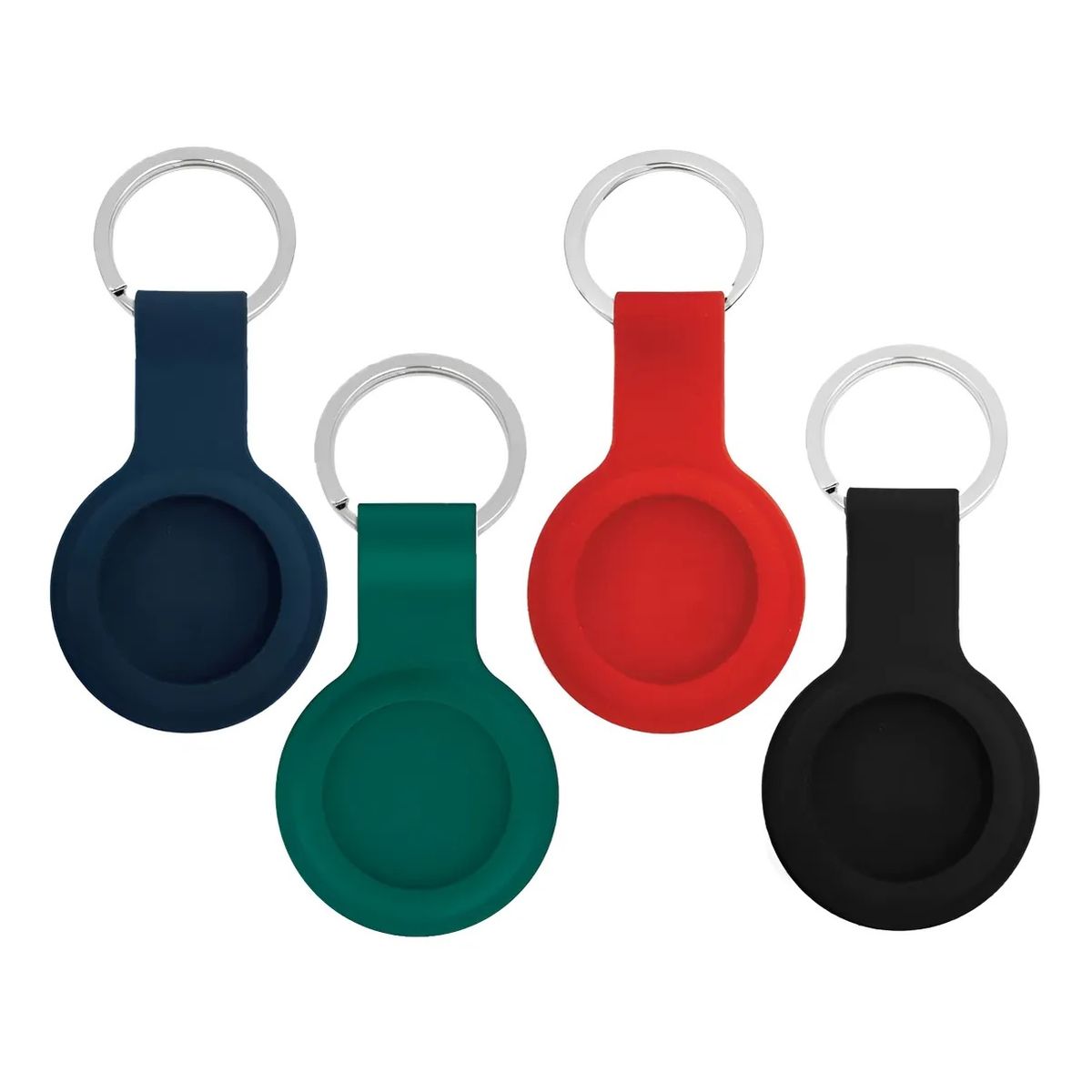GENERICO - 04 Funda Case Llavero Para Apple Airtag 2 Y 1 De Silicona 2026