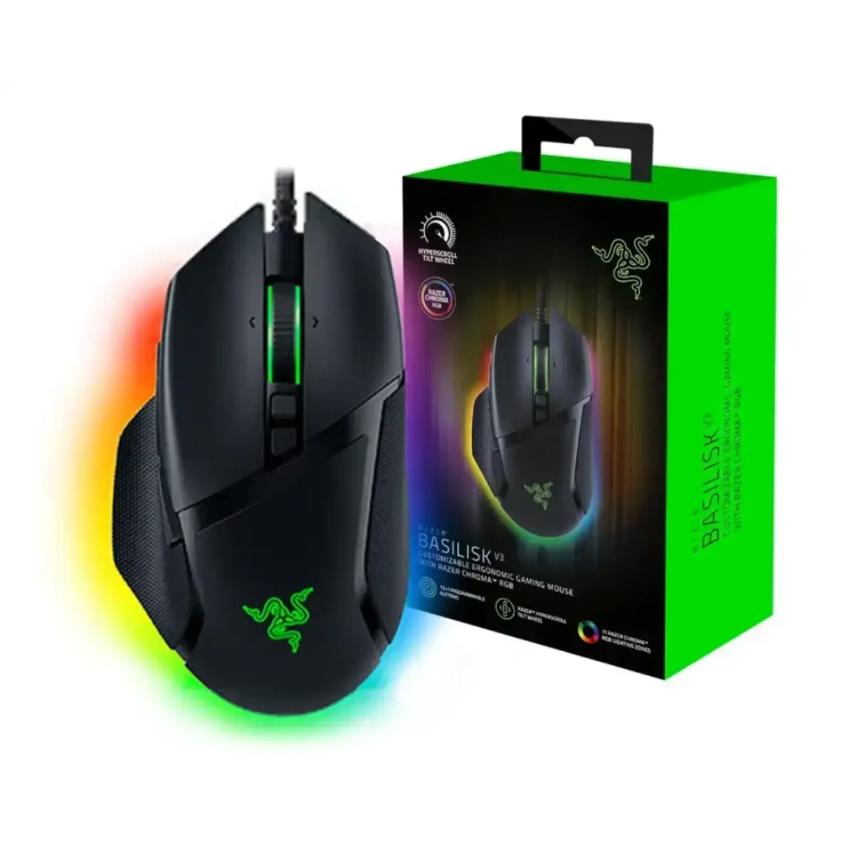 RAZER - Mouse Razer Alámbrico 26000 Dpi Basilisk V3 Razer RZ01-04000100-R3M1
