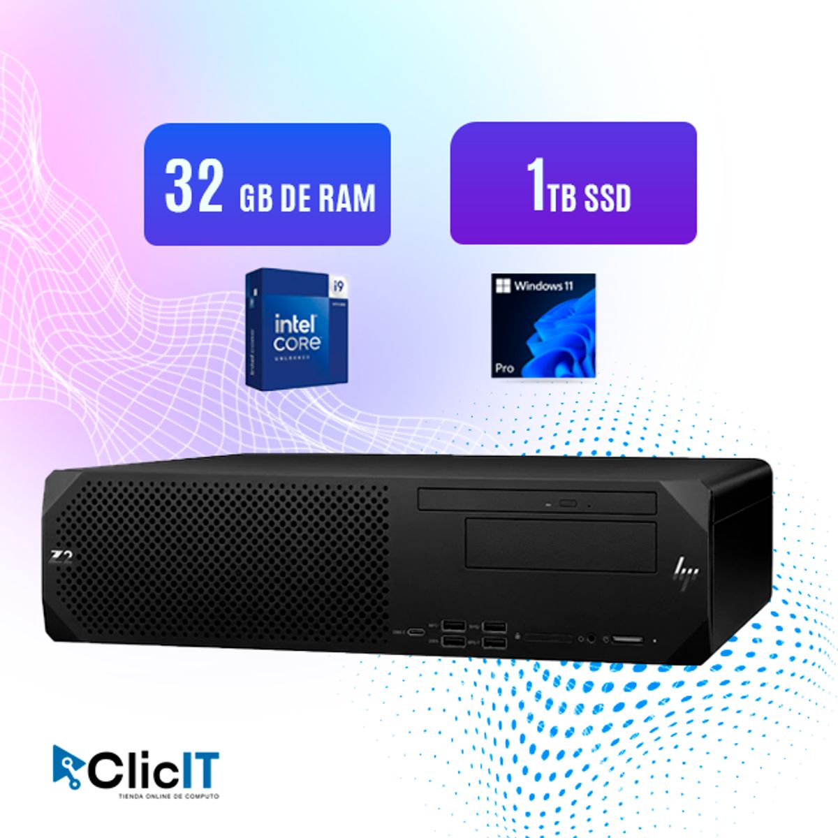 HP - (PN: A1XD1LA#ABM) ESTACION DE TRABAJO HP CORE I9-14900K 32GB 1TB V12 - 1 TB - 32 GB