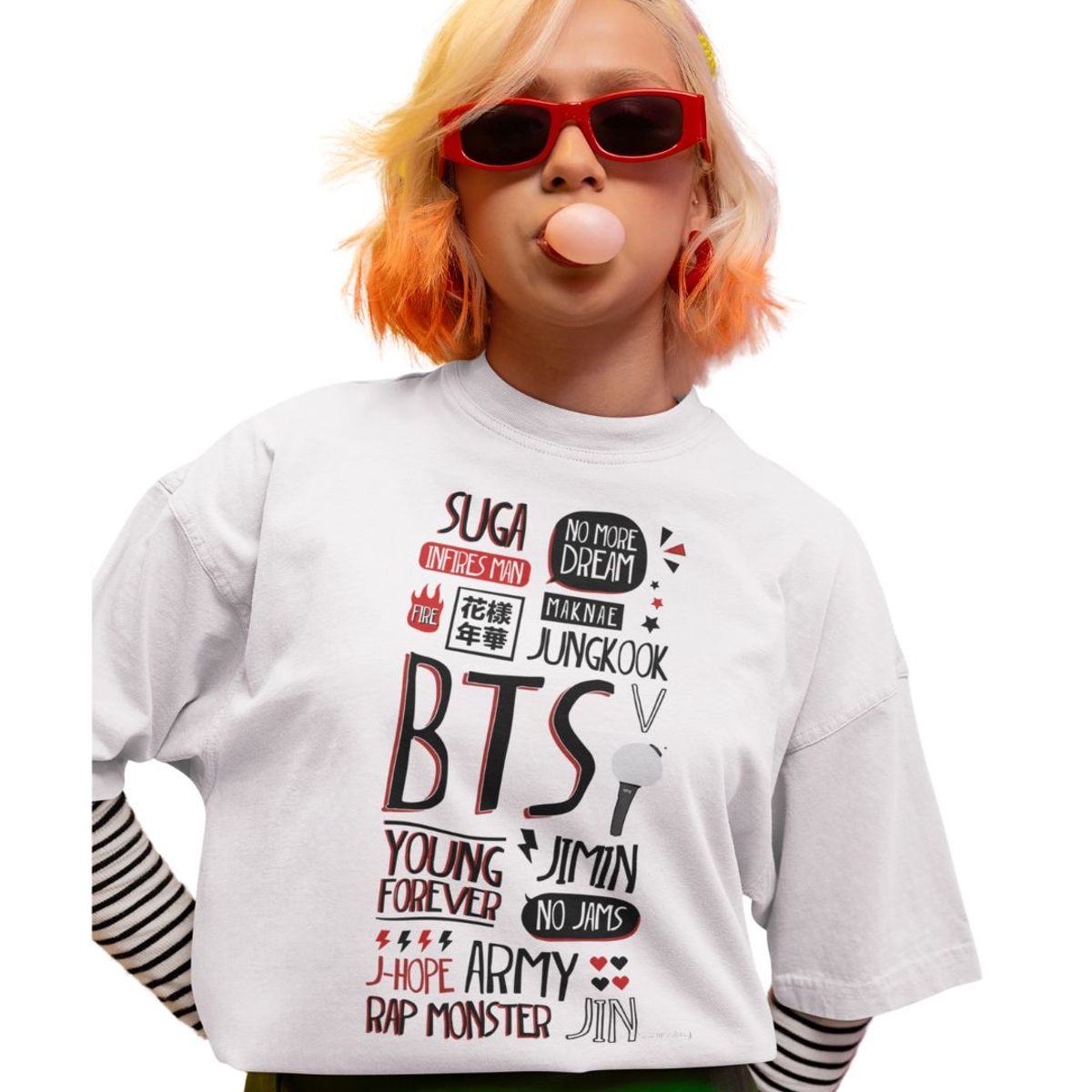 GENERICO - POLO OVERSIZE DE BTS - ECLIPSE