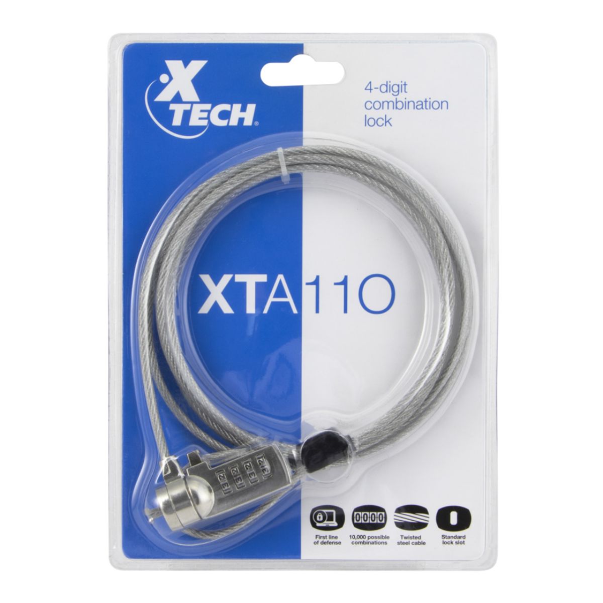 XTECH - Cable Seguridad Xtech para laptop