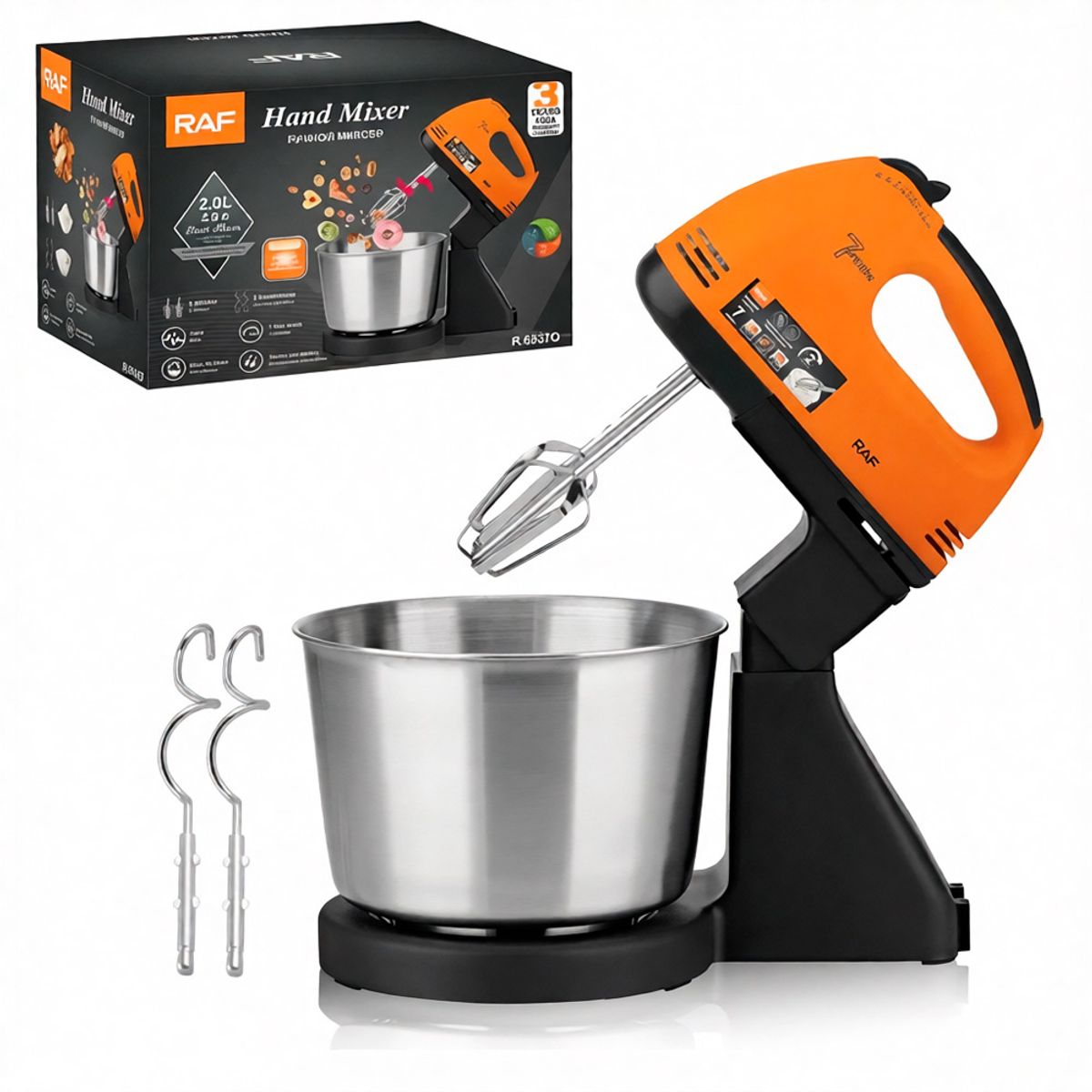 RAFF - Batidora De Mano Pedestal Raf R.6637 2 Litros 7 Velocidades