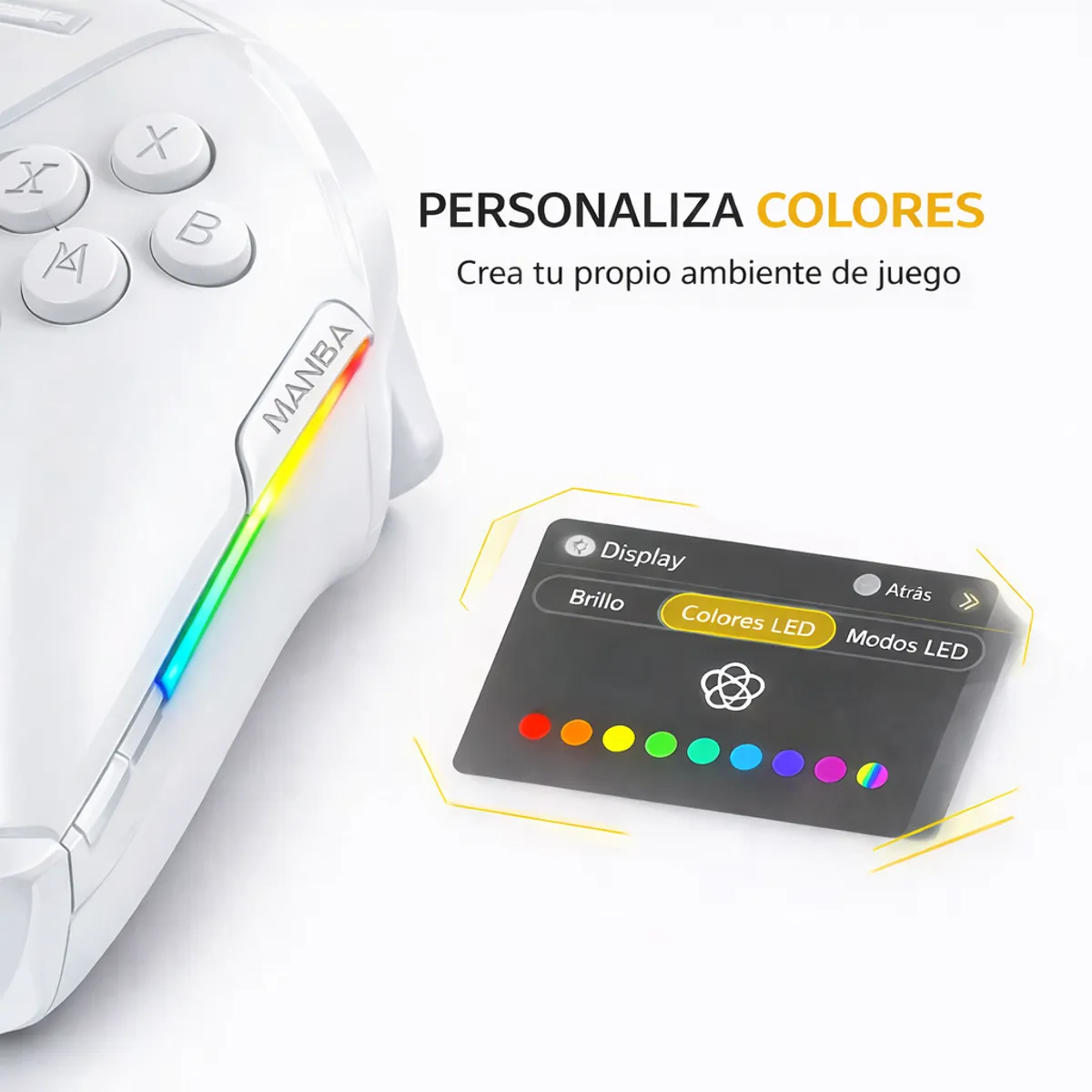 GENERICO - Mando Inalambrico Manba One V2 Color Blanco
