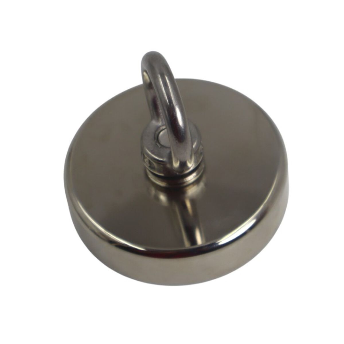 GENERICO - Imán Neodimio Circular 48mm con Argolla para Rescate