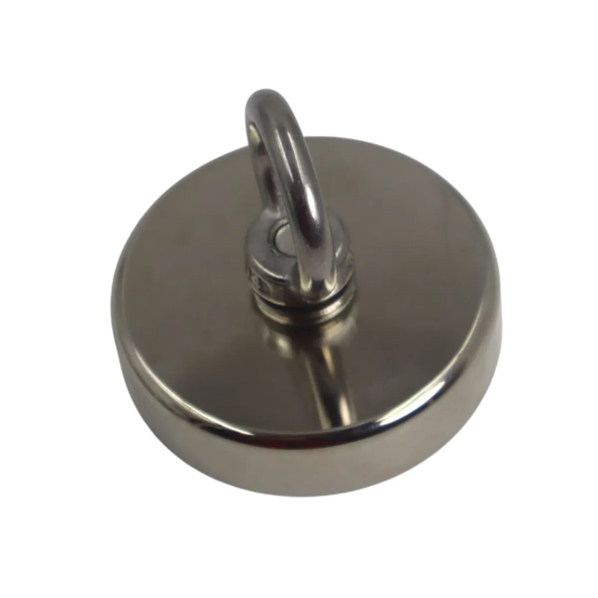 GENERICO - Imán Neodimio Circular 48mm con Argolla para Rescate