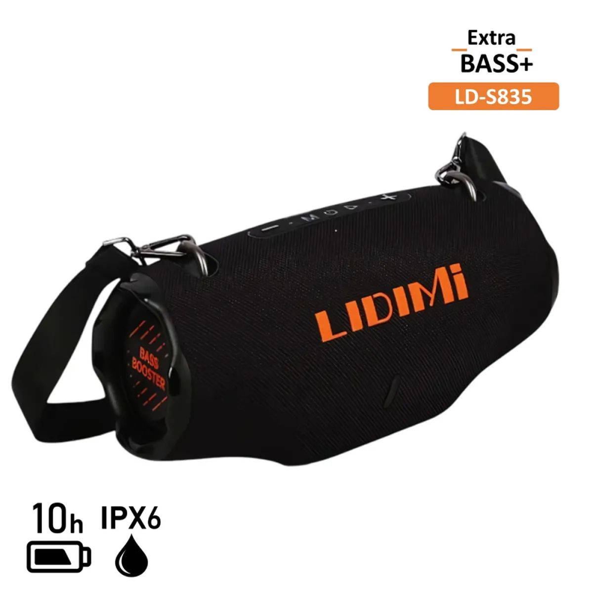 LIDIMI - Parlante Portátil Bluetooth LIDIMI LD-S835 Extra Bass 50W