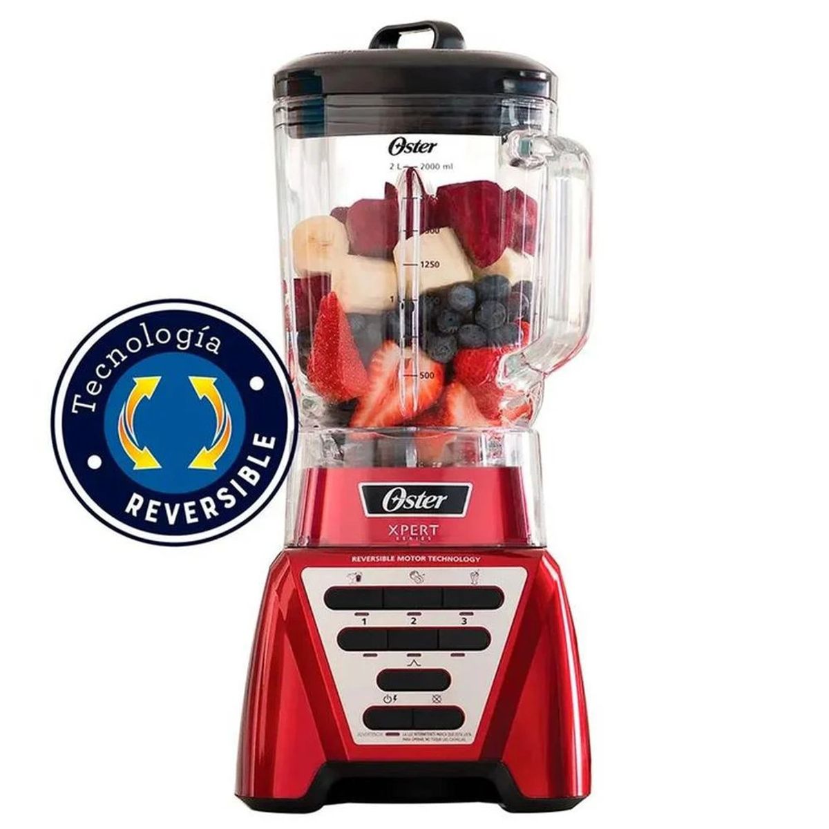 OSTER - Licuadora tecnología reversible con Programas 1500 Wats BLST3A-R2G