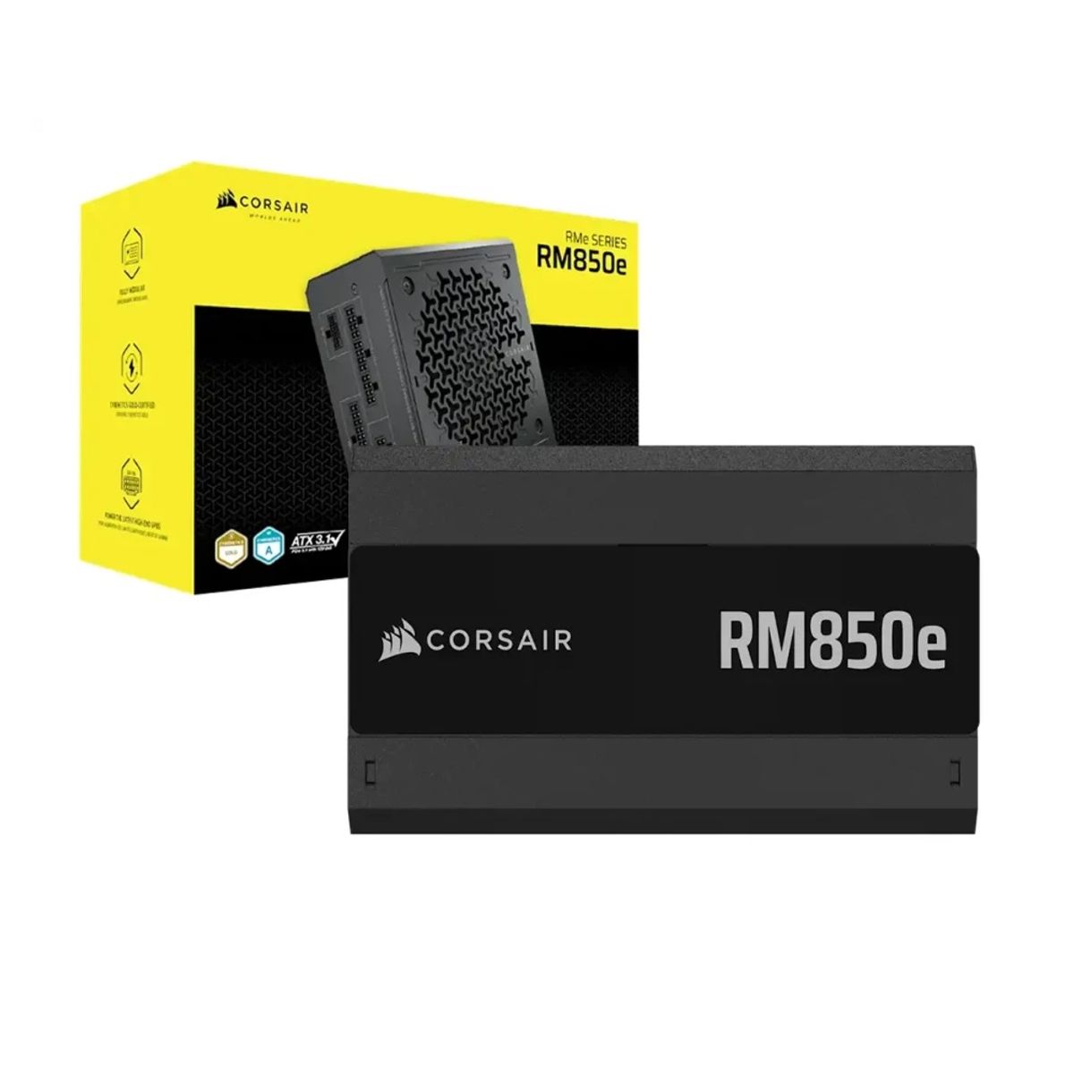 CORSAIR - Fuente de Poder Corsair RM850e 850W 80 PLUS Gold Negro ATX Modular 24 Pin