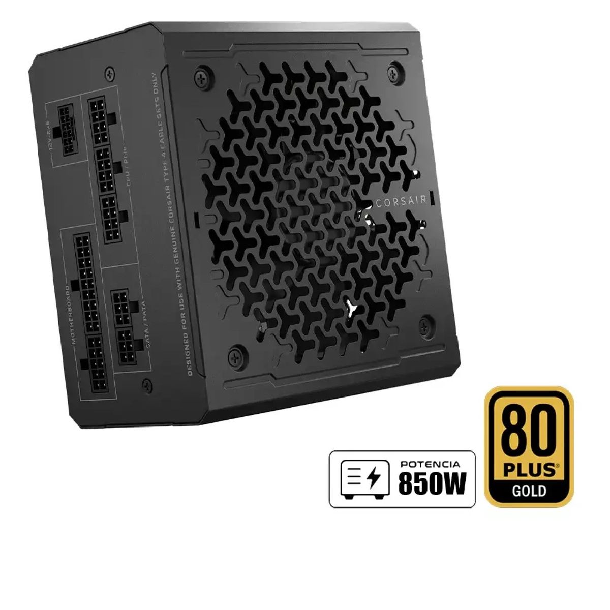 CORSAIR - Fuente de Poder Corsair RM850e 850W 80 PLUS Gold Negro ATX Modular 24 Pin