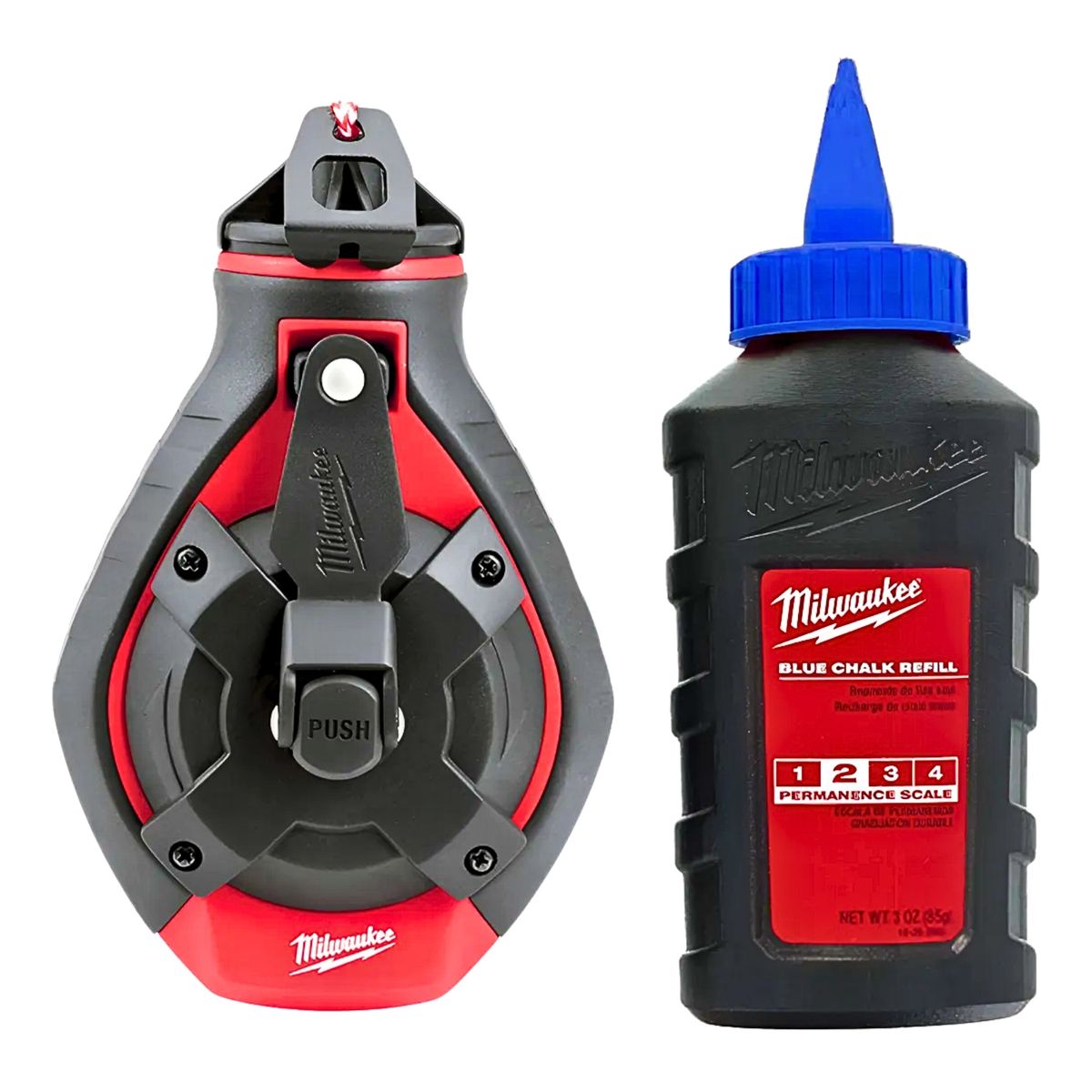 MILWAUKEE - KIT DE TIRALINEA GRUESA DE 30 metros CON TIZA AZUL 48-22-3982 MILWAUKEE