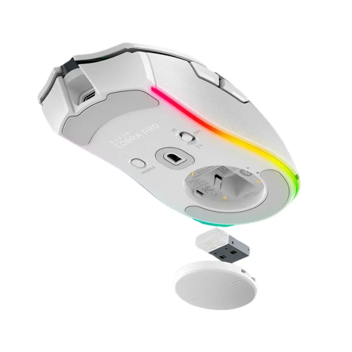 RAZER - Mouse Razer Basilisk V3 Pro Gamer Inalámbrico 35K DPI Blanco