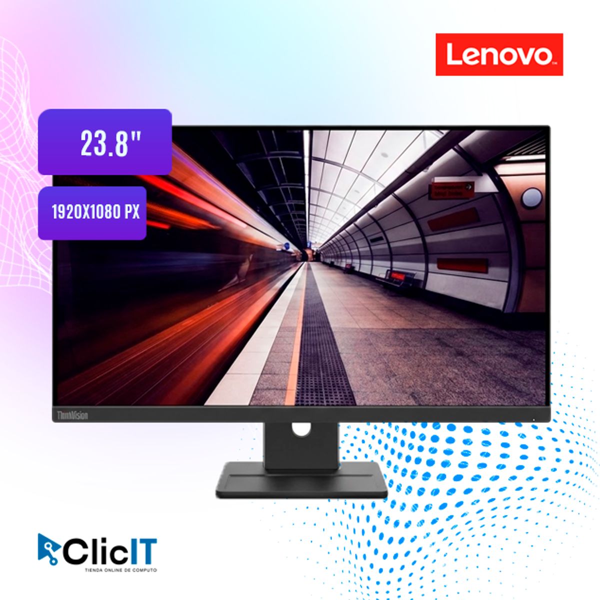 LENOVO - (63EDMAR2) Monitor Lenovo ThinkVision E24-30 238 1920x1080 WLED IPS HDMIDPVGA