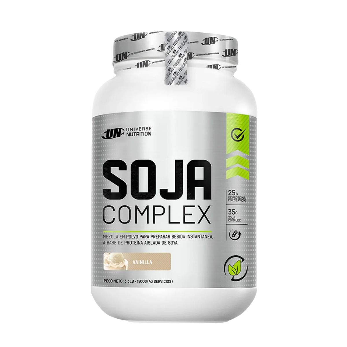 UNIVERSE NUTRITION - Proteína Soja Complex 15Kg Vainilla+MyProtein 1 Kg+Portaproteína+XB