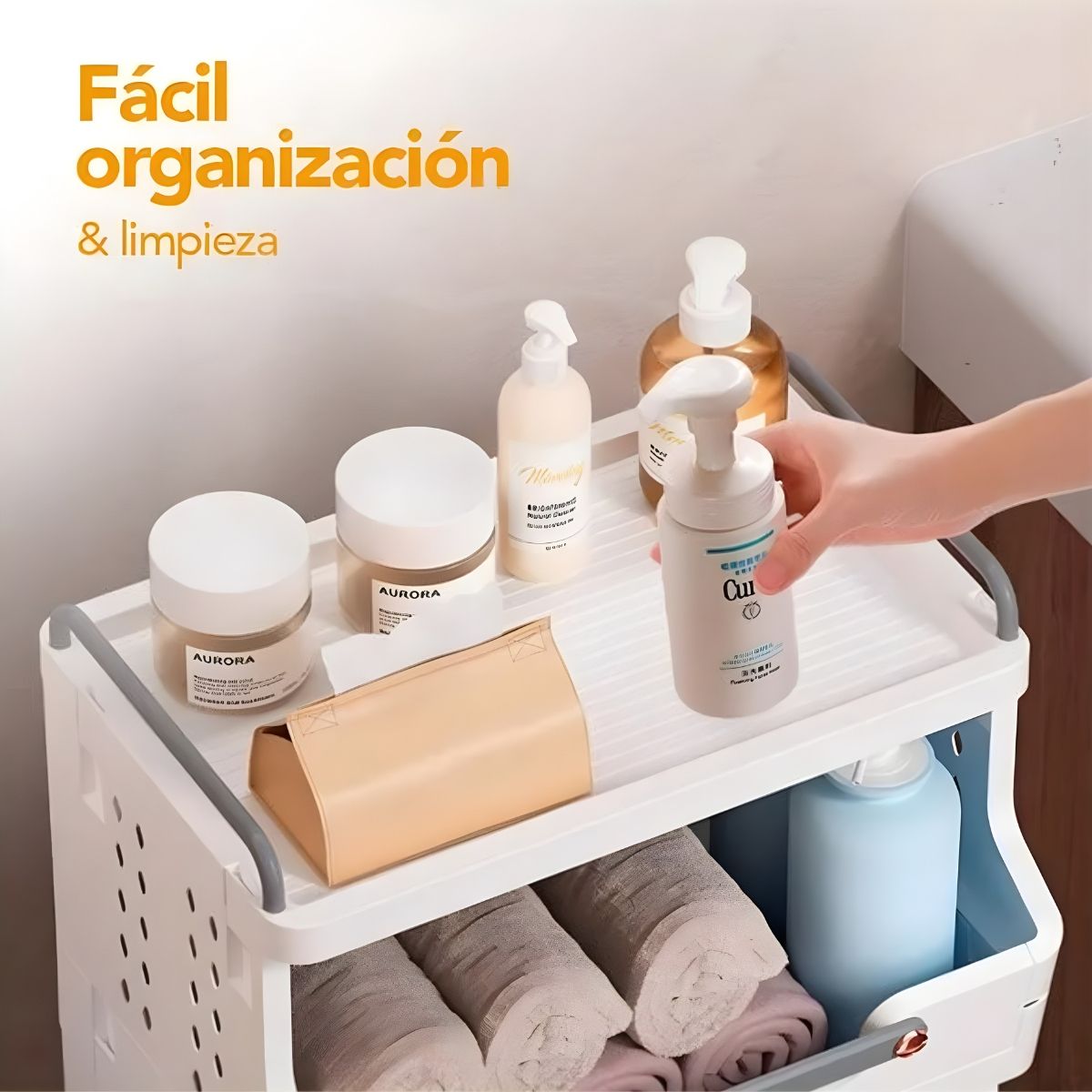 ELMEJORPRECIO - Estante Organizador de 3 Niveles Brunella