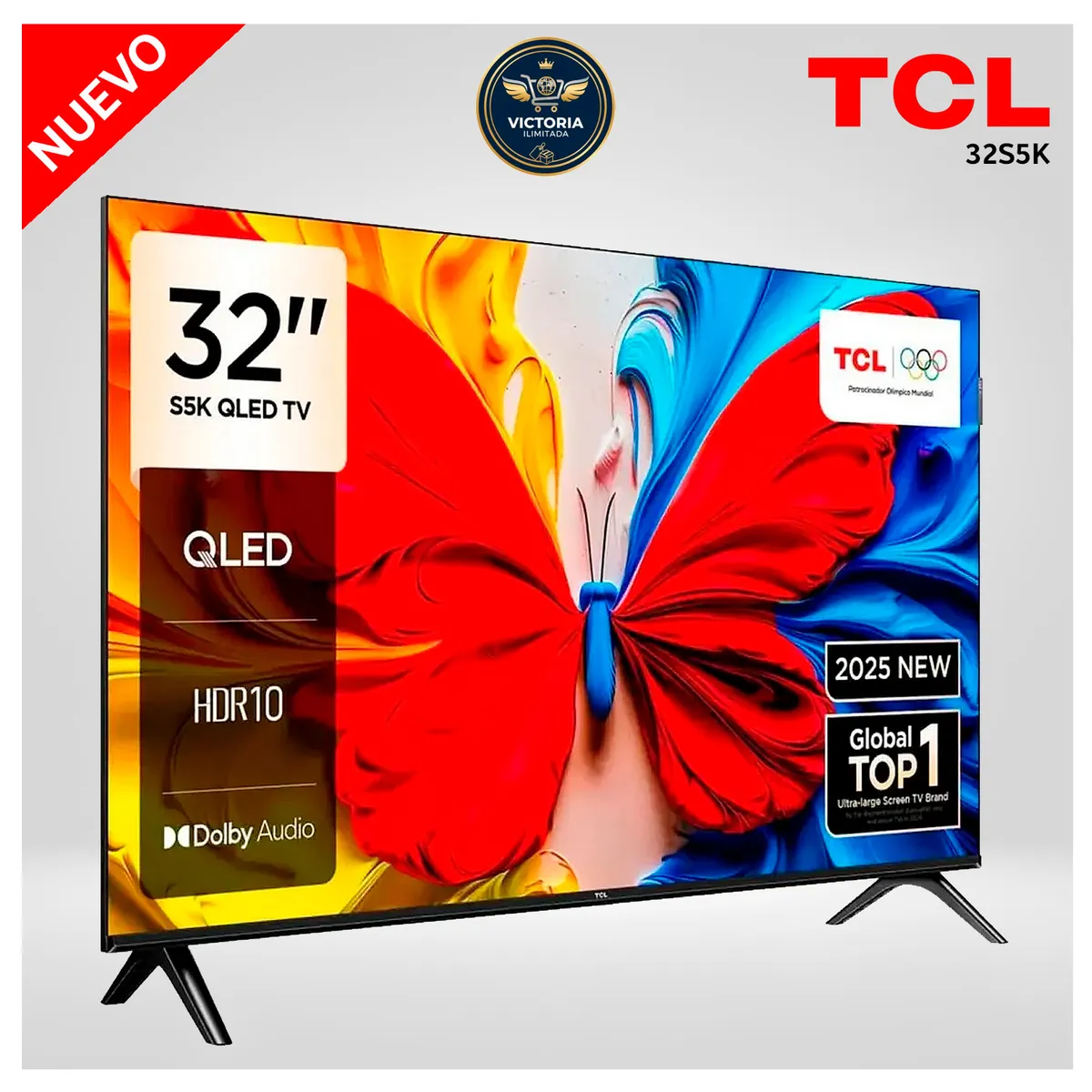 TCL - Televisor TCL 32 QLED Full HD Smart TV 32S5K Google TV