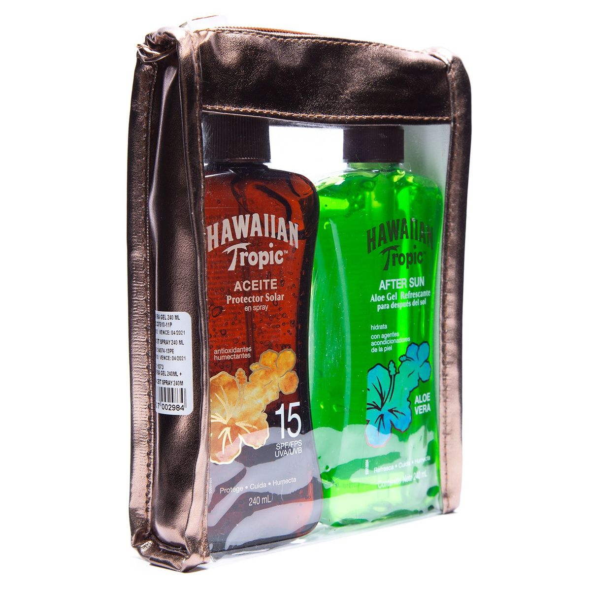 HAWAIIAN TROPIC - Gel Aloe Vera 240 ml + Aceite FPS 15 240 ml