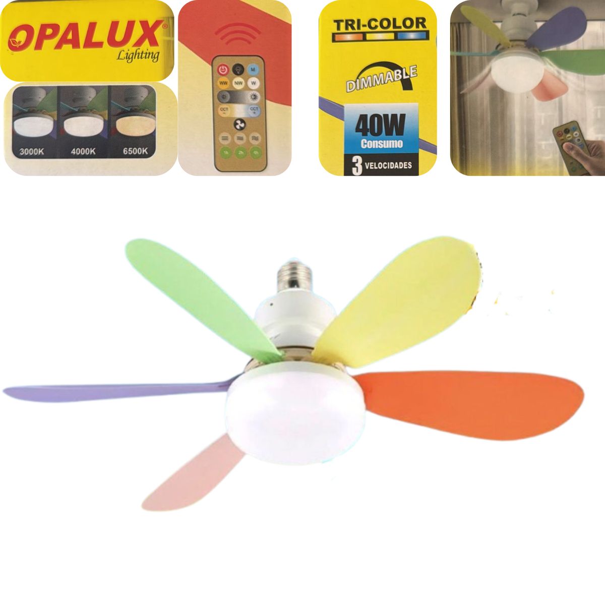 OPALUX - FOCO VENTILADOR