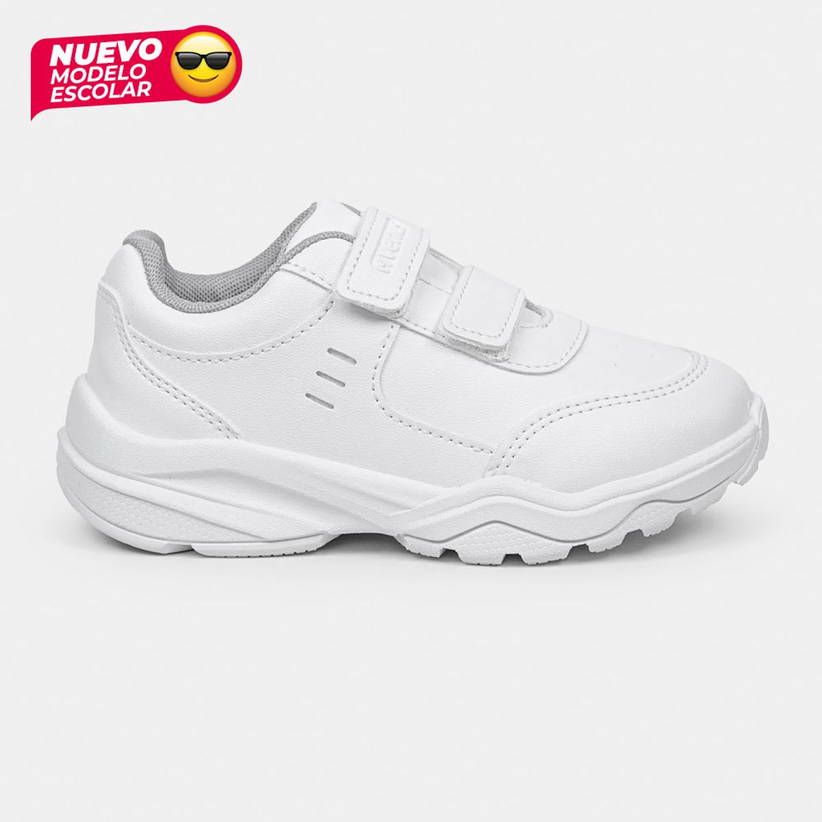 VENUS - Zapatilla Escolar Venus Nexo Velcro  Blanco