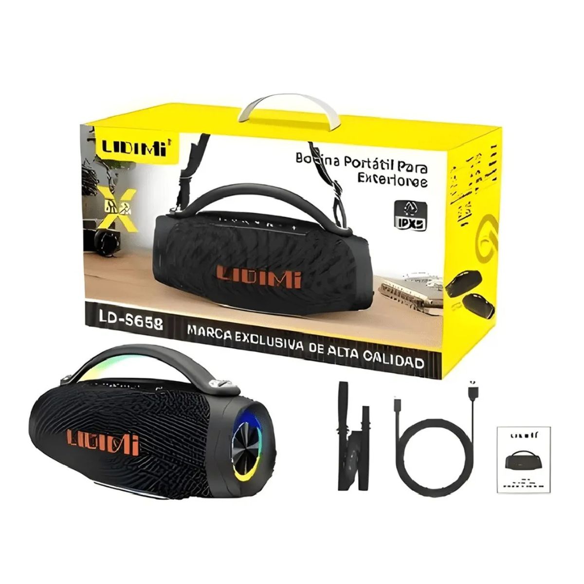 LIDIMI - Parlante Bluetooth Portátil LIDIMI LD-S658 120W