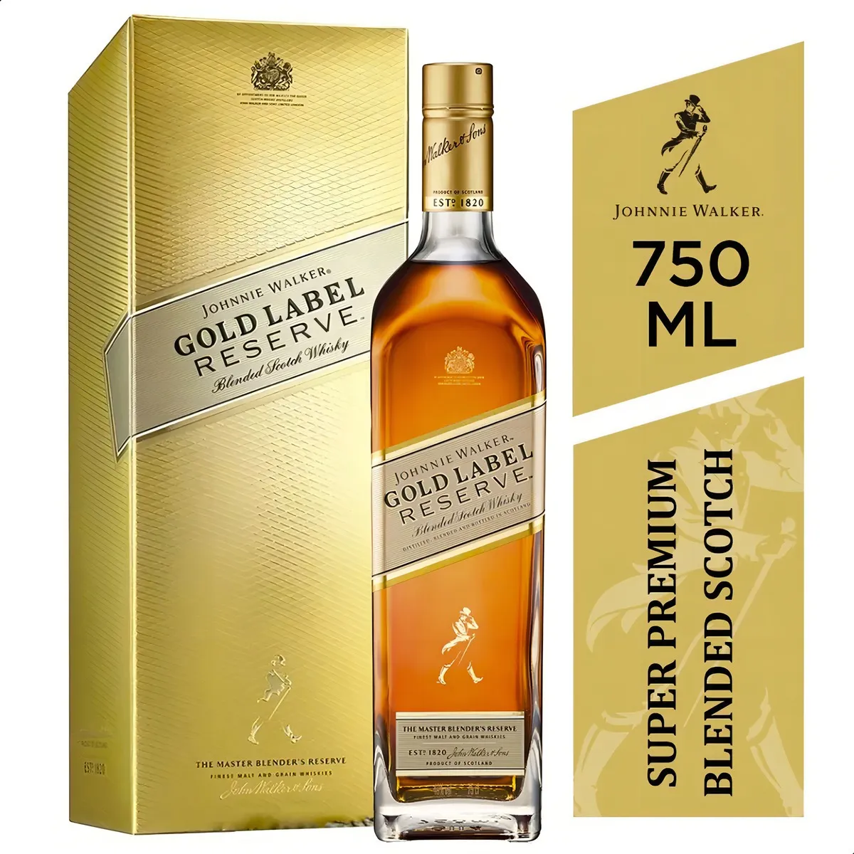 JOHNNIE WALKER - Johnnie Walker Gold Label Reserve Whisky Botella 750ml + Caja - D