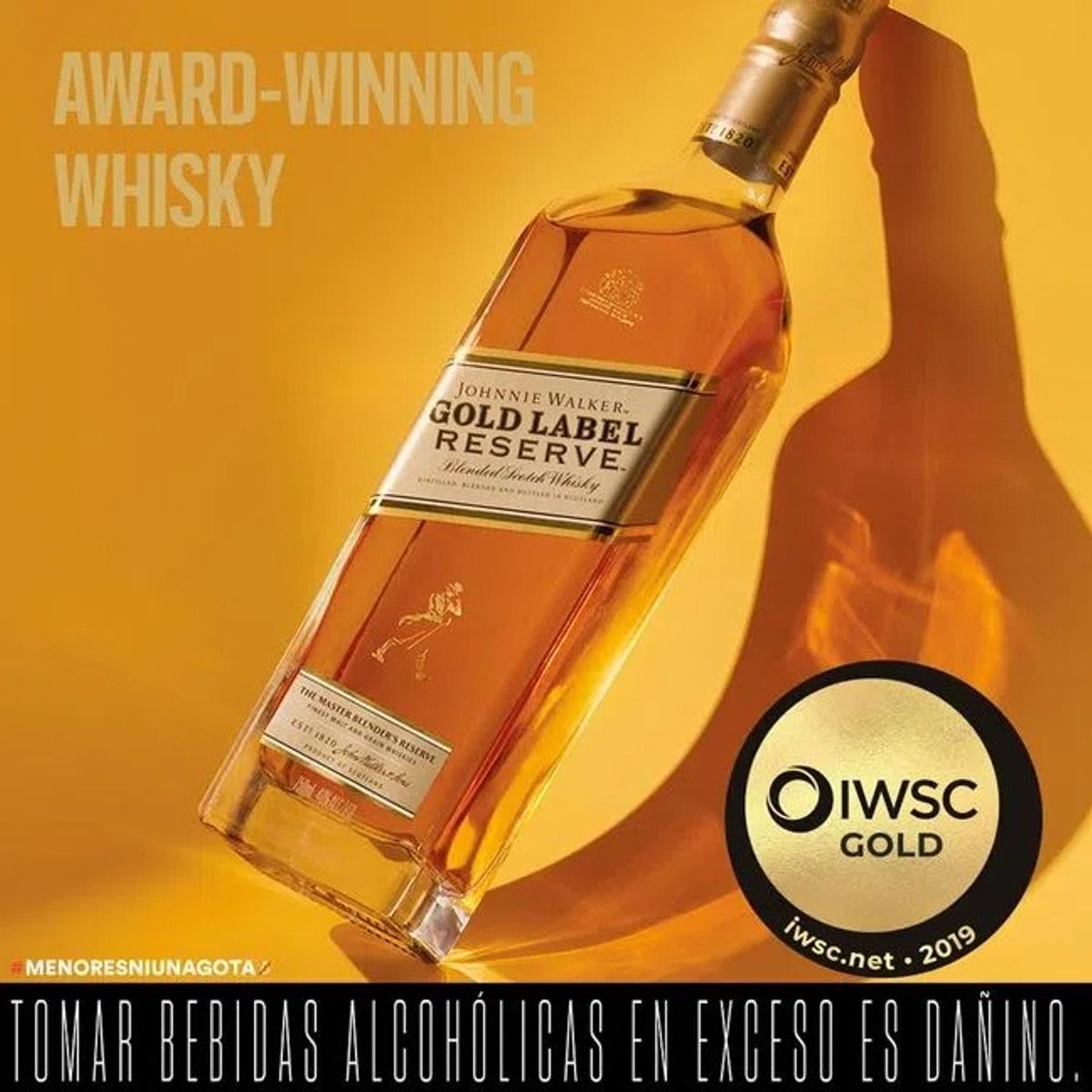 JOHNNIE WALKER - Johnnie Walker Gold Label Reserve Whisky Botella 750ml + Caja - D