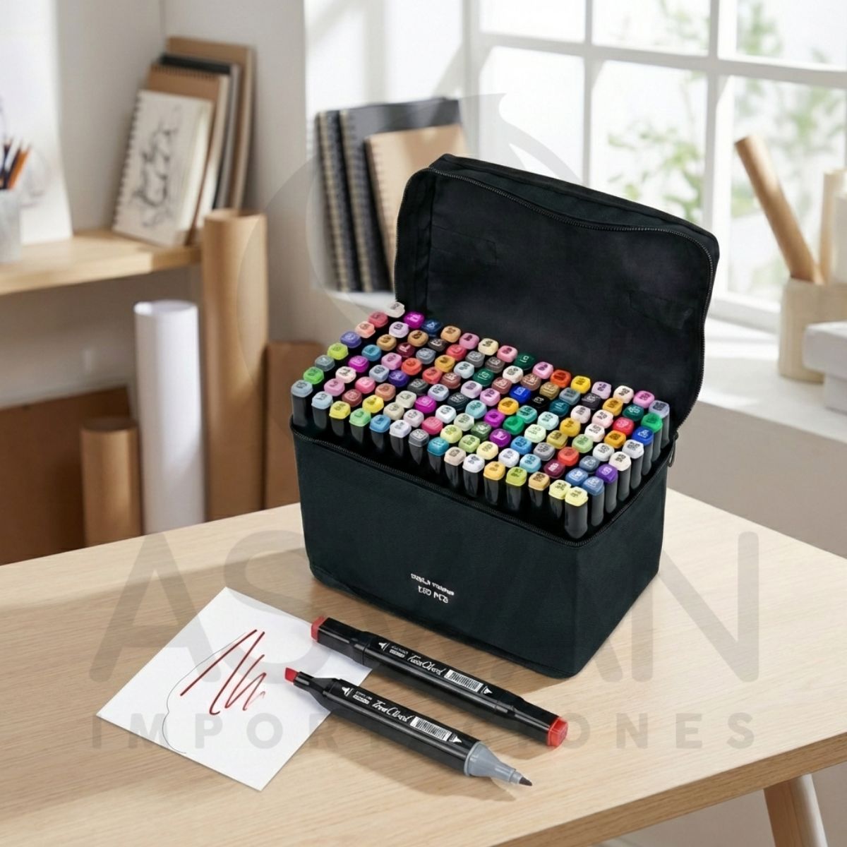 GENERICO - Plumones Touch Con Base 120 Piezas