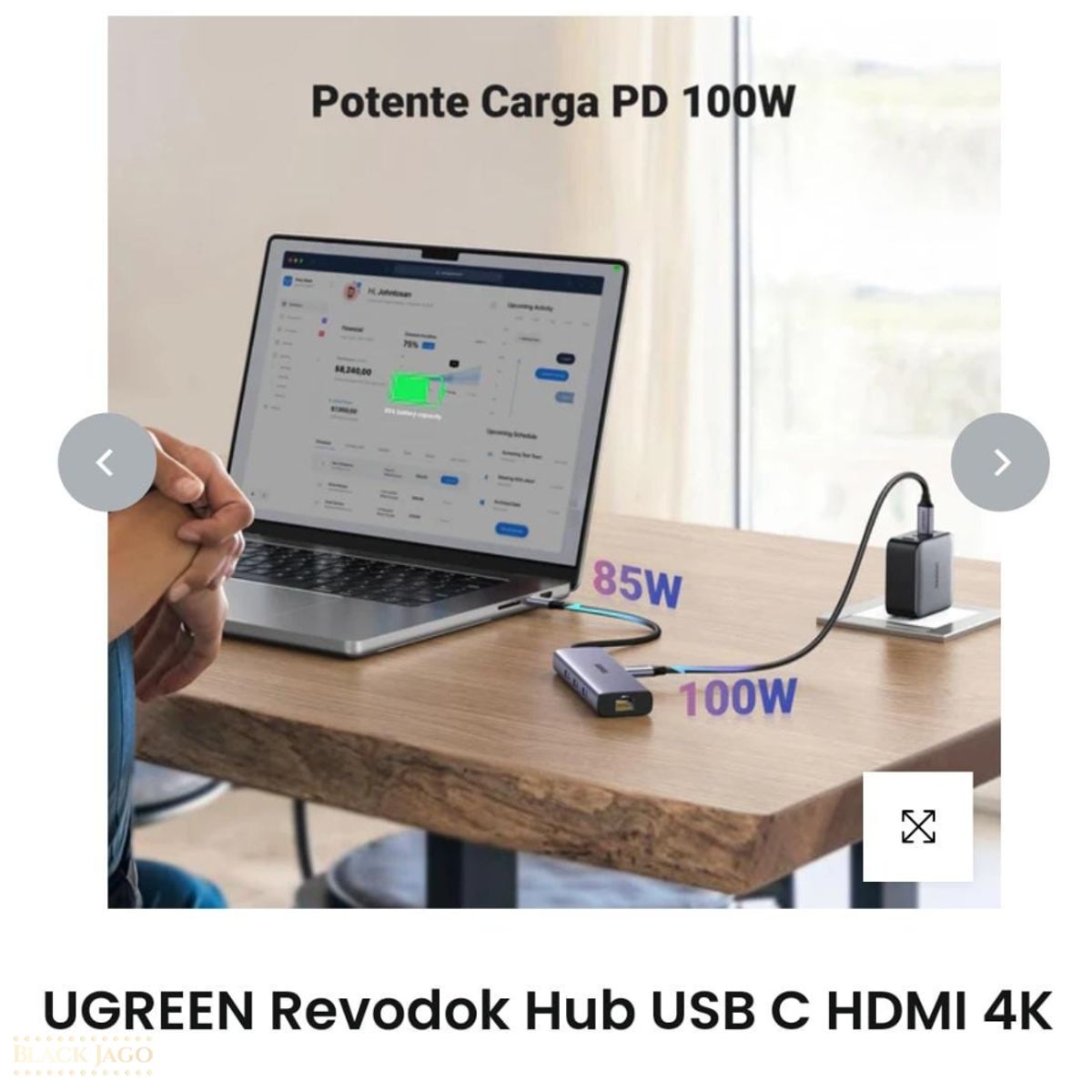 UGREEN - Adaptador USB Hub Ugreen 6 en 1 tipo C CM512 15598