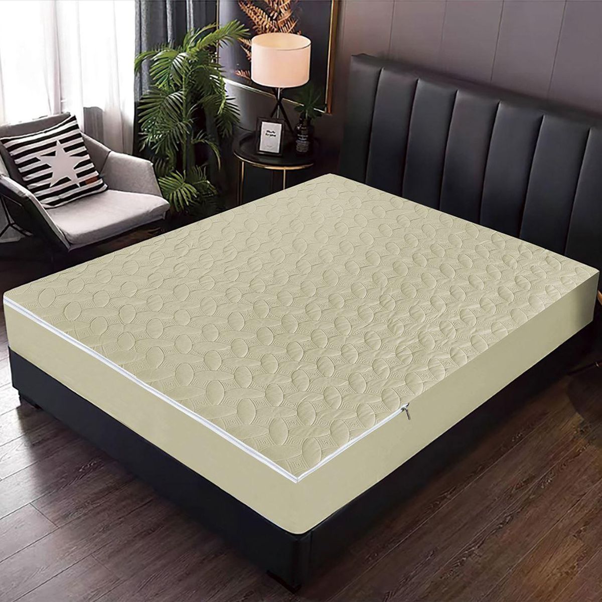 CASATEX - Protector de Colchon 2 Plazas Impermeable Con Cierre