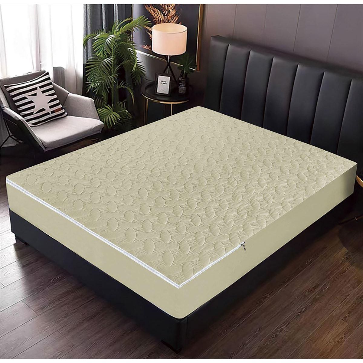 CASATEX - Protector de Colchon 2 Plazas Impermeable Con Cierre