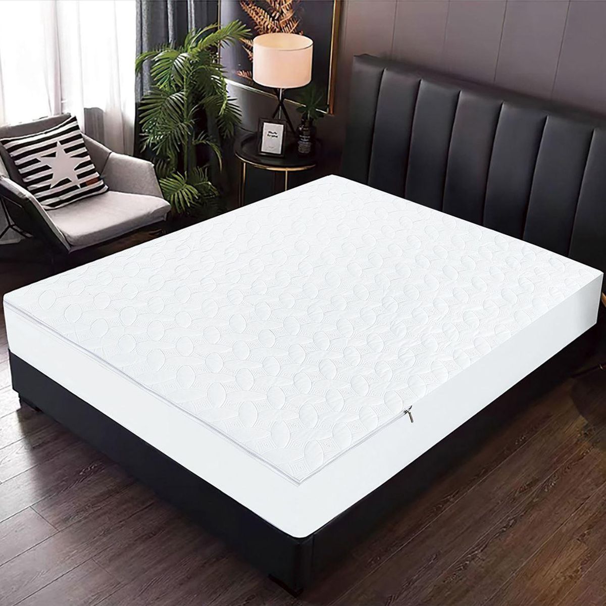 CASATEX - Protector de Colchon 2 Plazas Impermeable Con Cierre