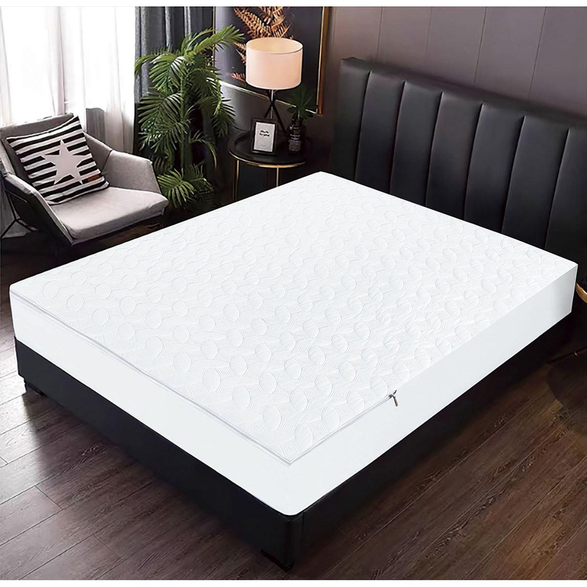CASATEX - Protector de Colchon 2 Plazas Impermeable Con Cierre