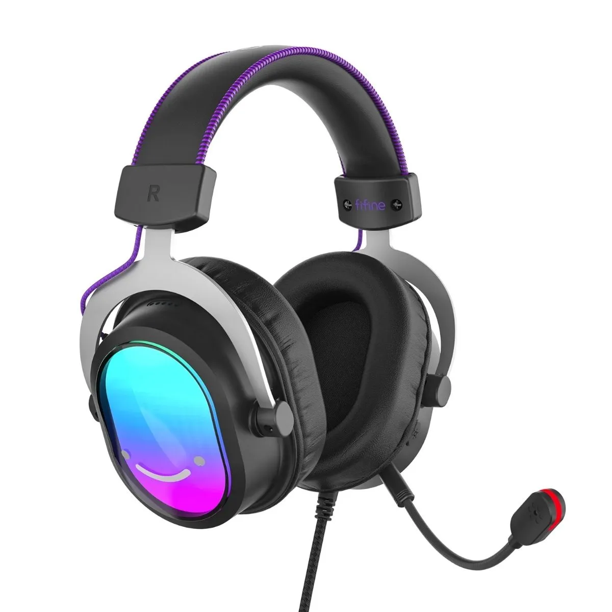 FIFINE - Fifine - Audífono Ampligame H16 RGB Sonido Virtual 7.1 - Negro