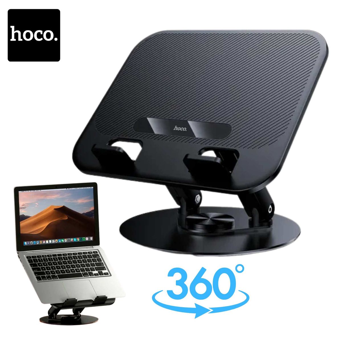 HOCO - Soporte para Laptop Notebook Macbook Tablet Plegable Giratorio 360 HOCO HD14