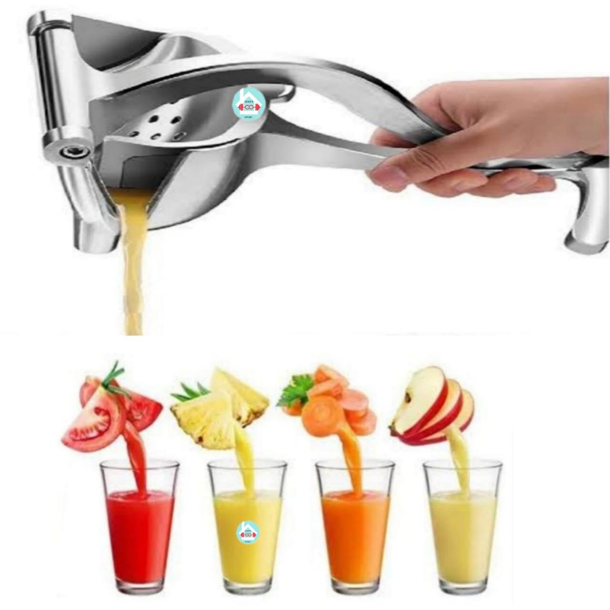 GENERICO - Exprimidor Manual de Frutas Naranja