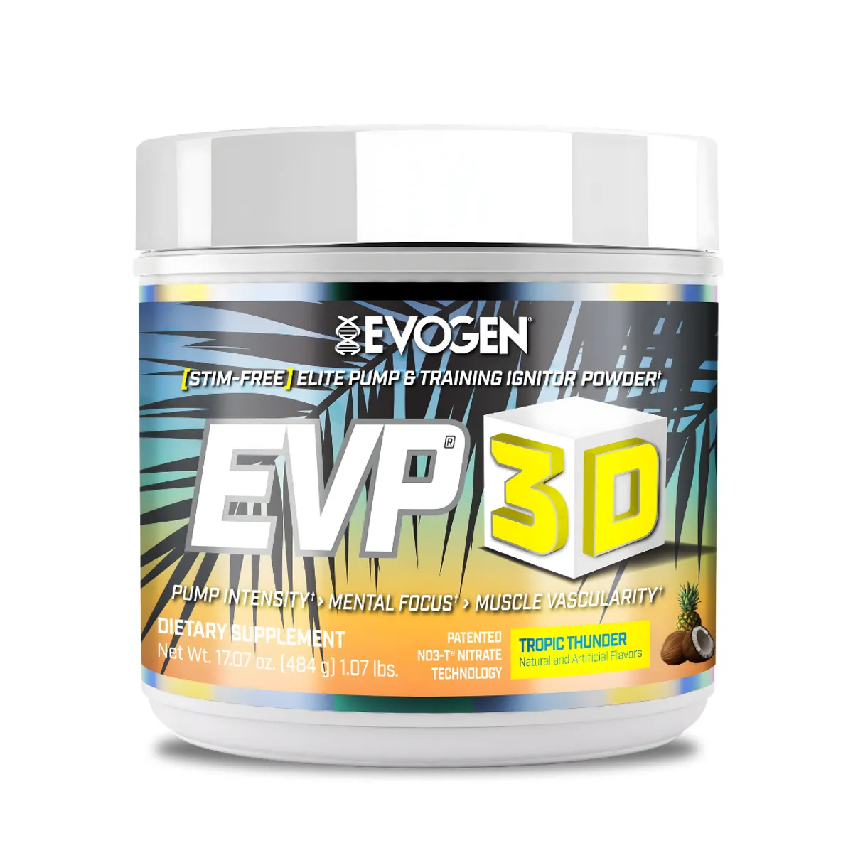 EVOGEN - EVP 3D Pre-entreno Evogen Sin estimulantes 40 Servicios - Trueno Tropical