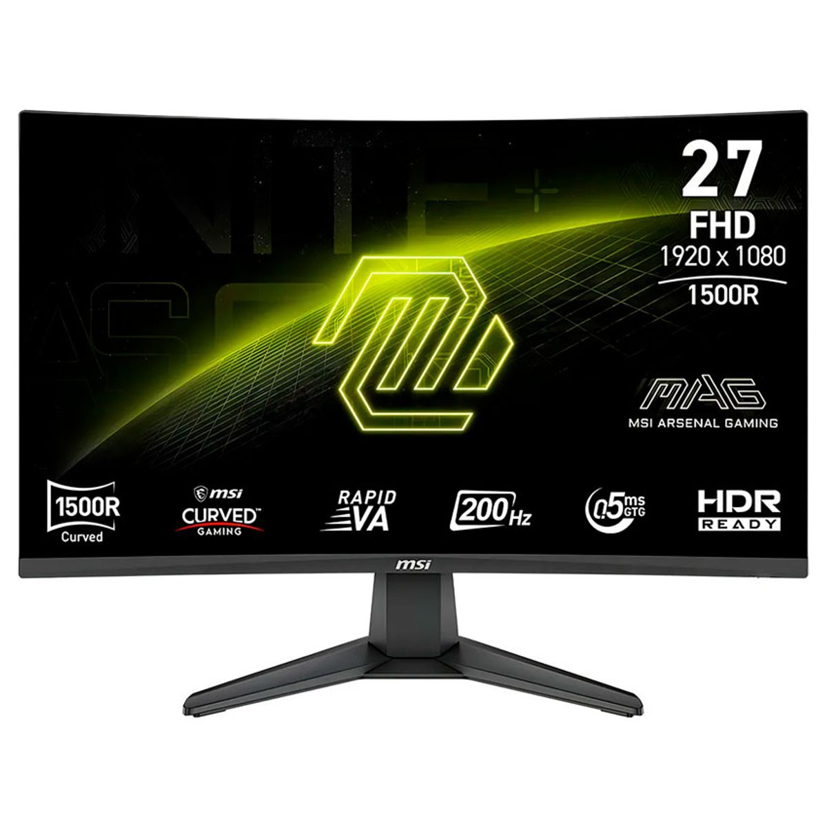 MSI - Monitor Curvo Gaming MSI MAG 276CF E20 27 FHD RAVIP VA HDMI DP Color Negro
