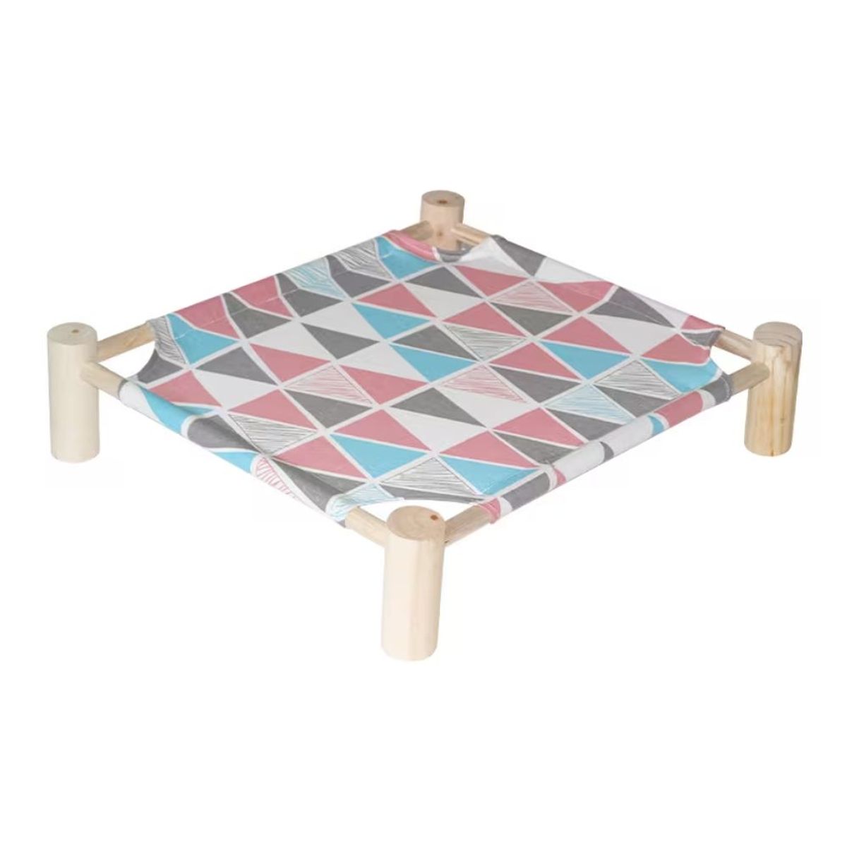 GENERICO - Cama Hamaca Elevada de BAMBÚ para Mascotas Diseño 1