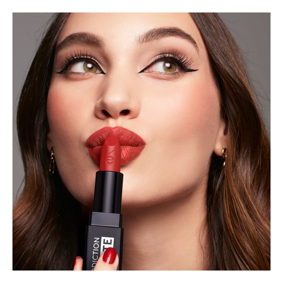 ESIKA - Labial addiction matte ésika naranja cobrizo mate hidratante