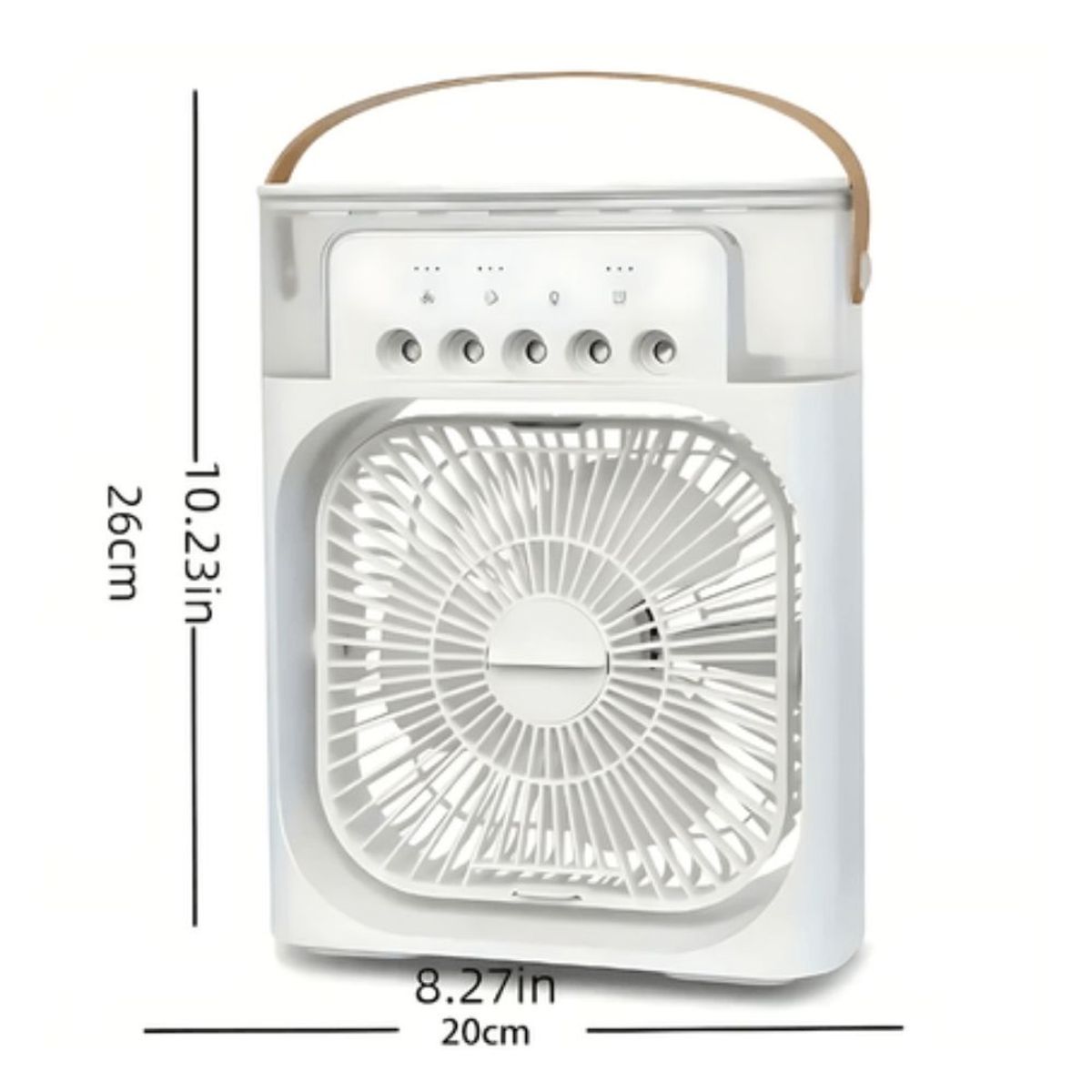 GENERICO - VENTILADOR ENFRIADOR DE AIRE 3 EN 1 -  Negro o Blanco