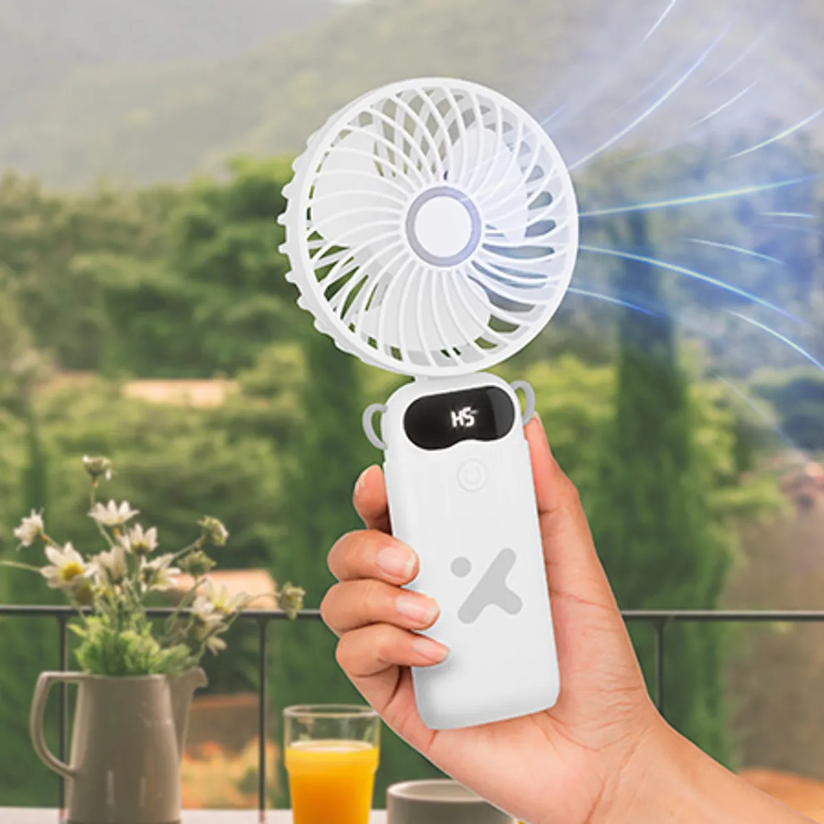 XTECH - MINI VENTILADOR PORTATIL  DE 6 VELOCIDADES XTECH XTA-900 - RECHARGEABLE MINI FAN