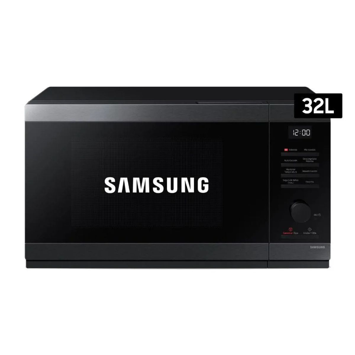 SAMSUNG - Horno Microondas 32 Litros Cheff Acero Inox Samsung  MS32DG4504AGPE