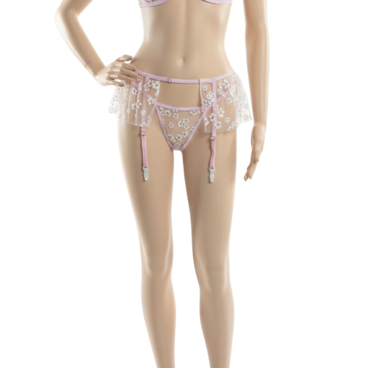GENERICO - LENCERIA SEXY FEMENINA DAISY BLOOM ROSA PASTEL
