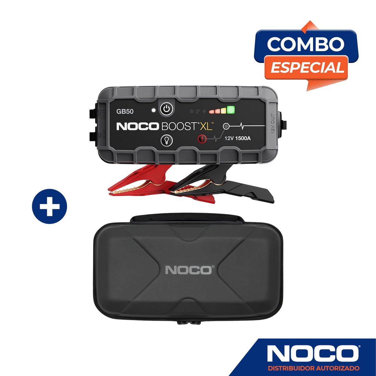 NOCO - Combo Noco Gb50 Arrancador de Batería Portatil + Estuche