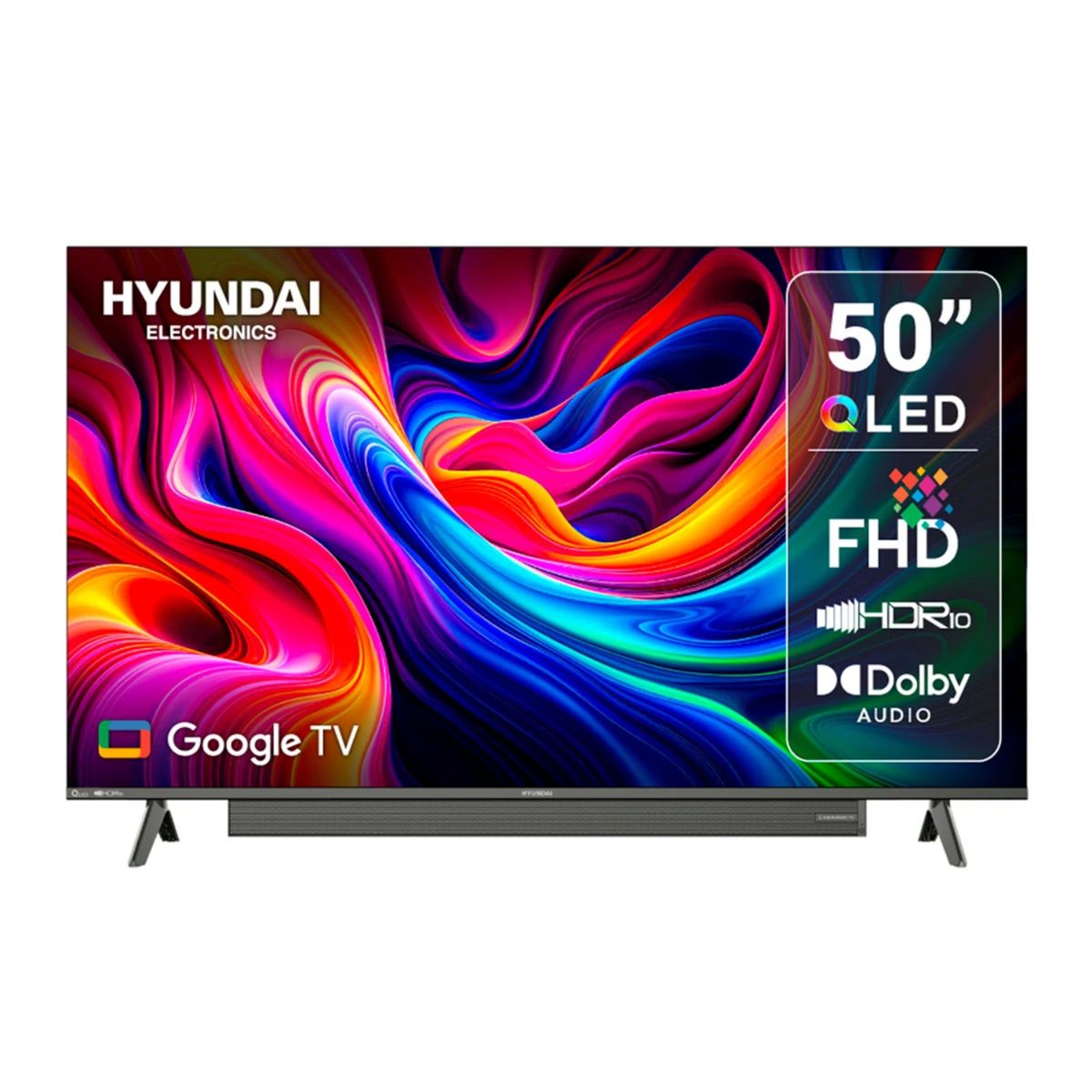 TELEVISOR 50” QLED  HYUNDAI SMART TV  Google TV  HYLED5029QFG, marca HYUNDAI - Foto 2