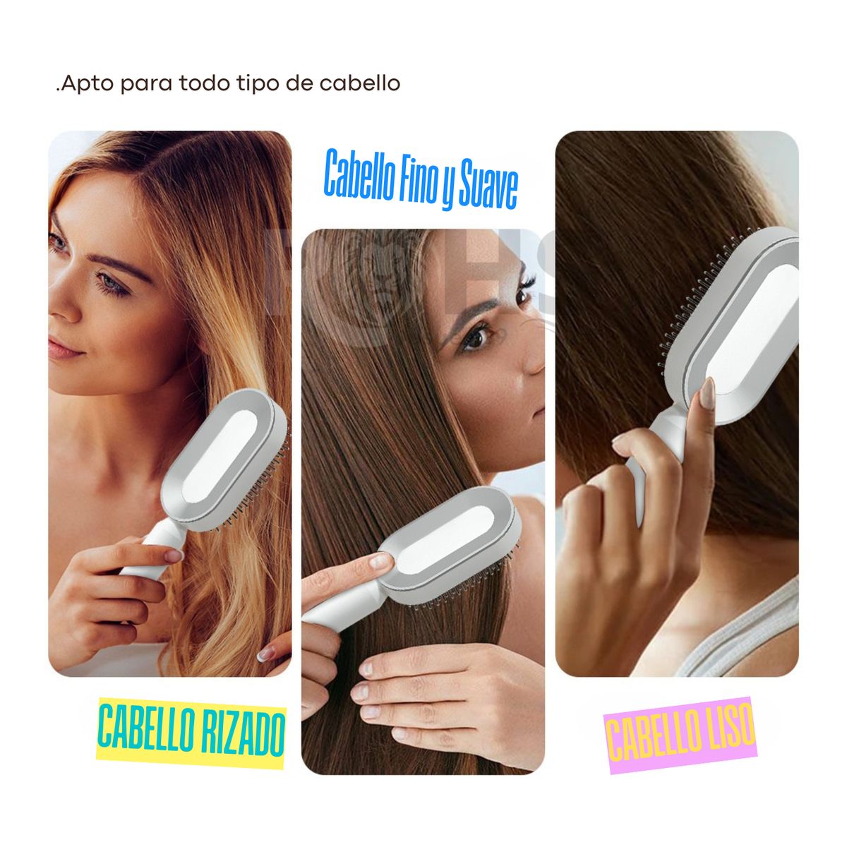 ROHS - Cepillo Peine para Cabello de Fácil Limpieza + Regalo